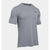 Under Armour Men's True Grey Heather UA Threadborne V-Neck Short Sleeve