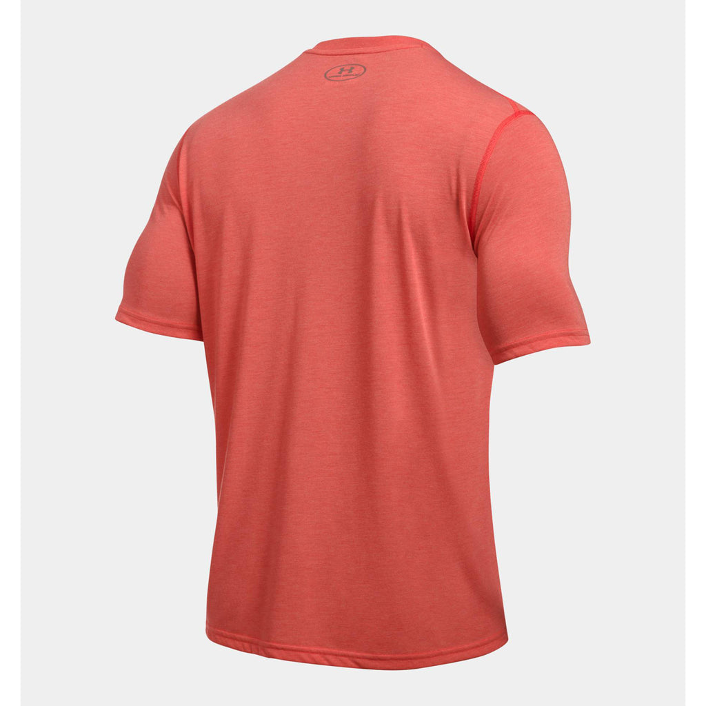 Under Armour Men's Red UA Threadborne V-Neck Short Sleeve