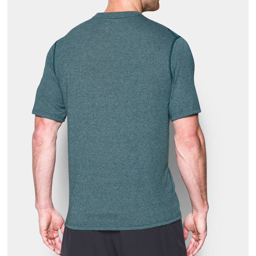 Under Armour Men's Arden Green UA Threadborne V-Neck Short Sleeve