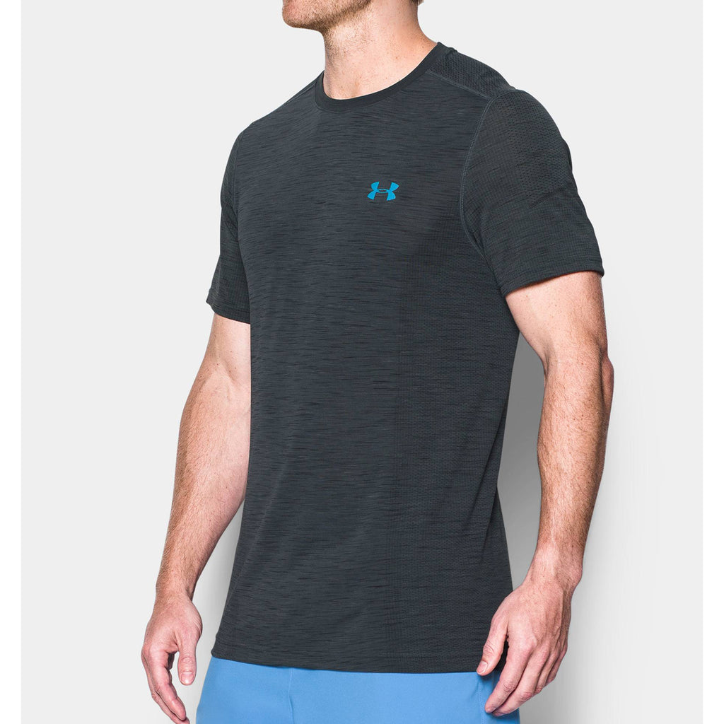 Under Armour Men's Stealth Grey UA Threadborne Seamless Short Sleeve