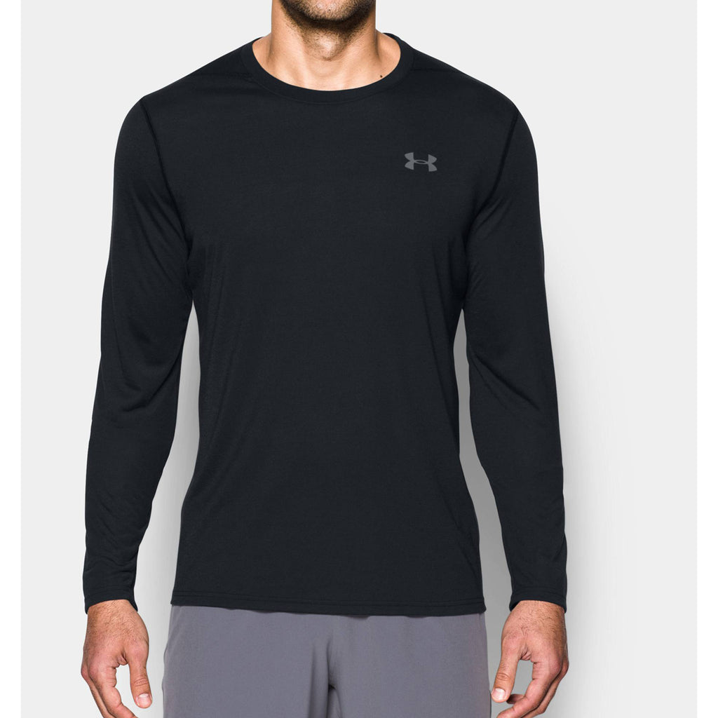 Under Armour Men's Black UA Threadborne Long Sleeve