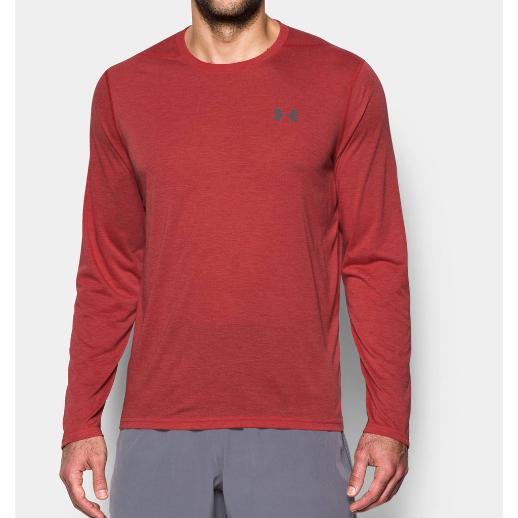 Under Armour Men's Red UA Threadborne Long Sleeve