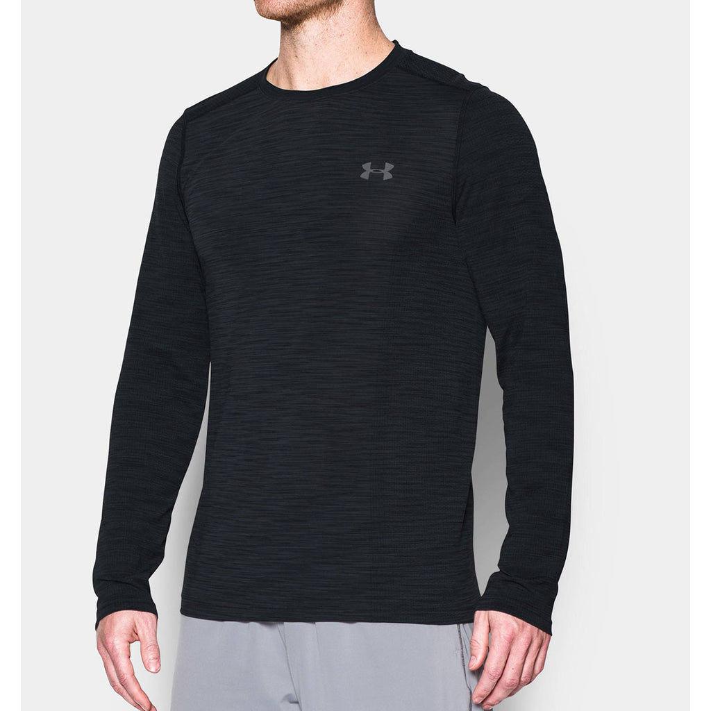 Under Armour Men's Black Threadborne Seamless Long Sleeve