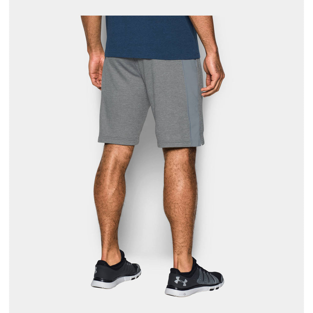 Under Armour Men's True Gray Heather/Steel Tech Terry Short