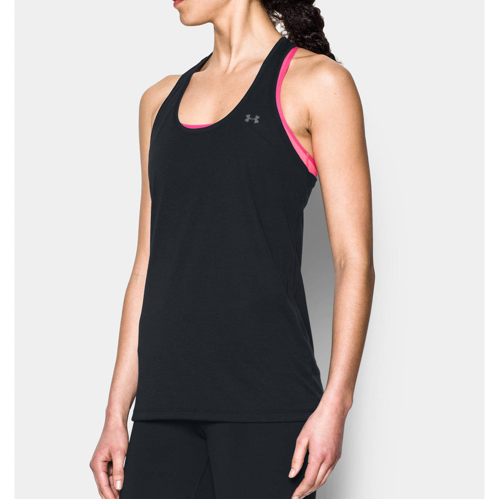 Under Armour Women's Black Threadborne Train Tank