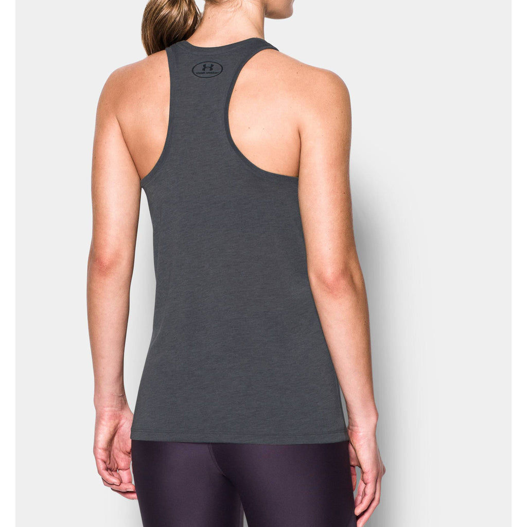 Under Armour Women's Carbon Heather Threadborne Train Tank