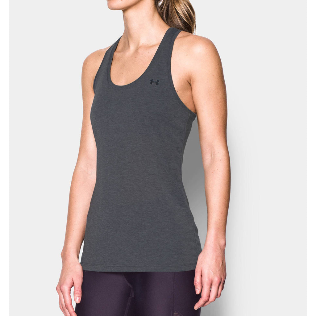 Under Armour Women's Carbon Heather Threadborne Train Tank