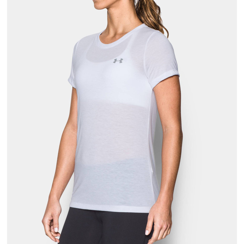 Under Armour Women's White Threadborne Train T-Shirt