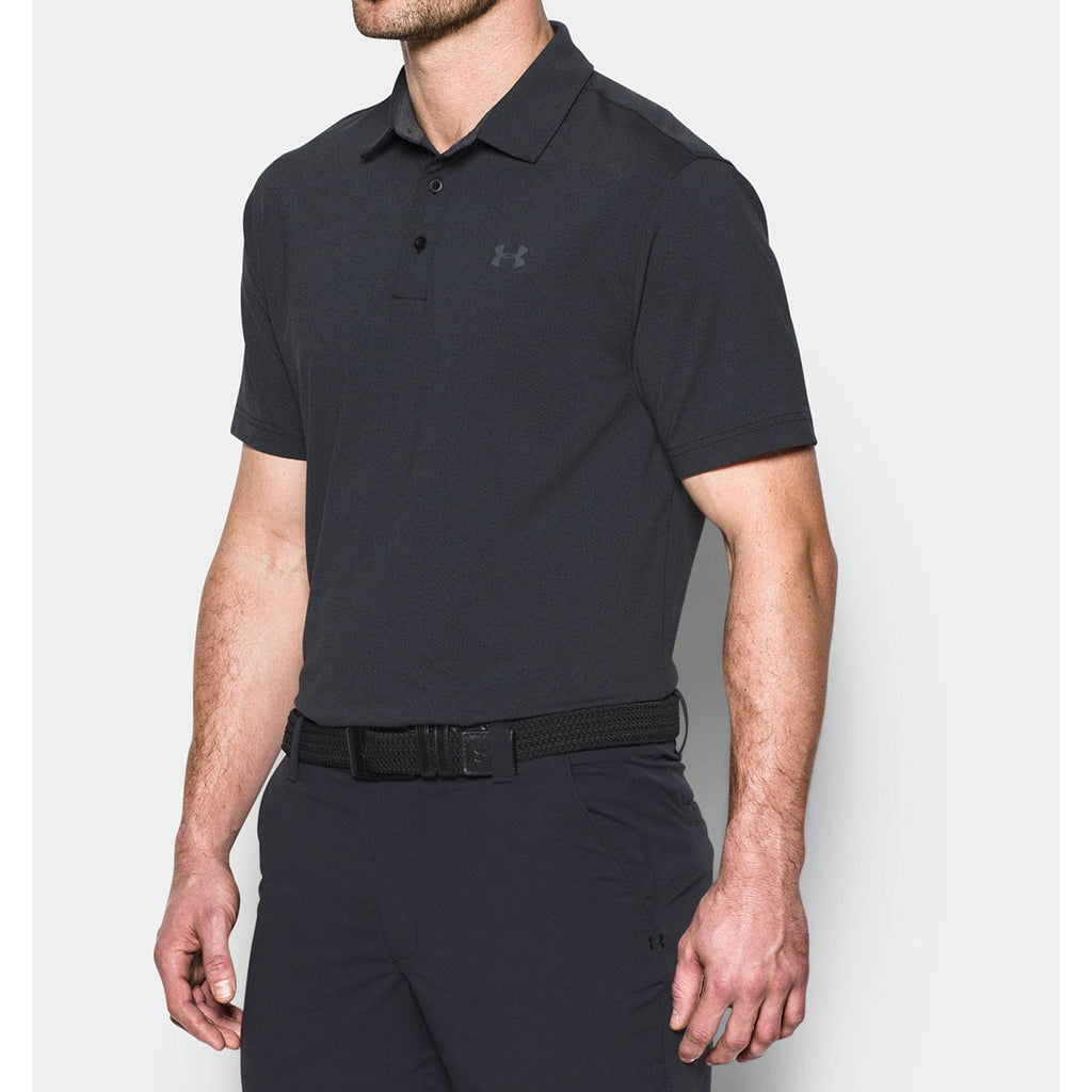 Under Armour Men's Black Playoff Polo Vented