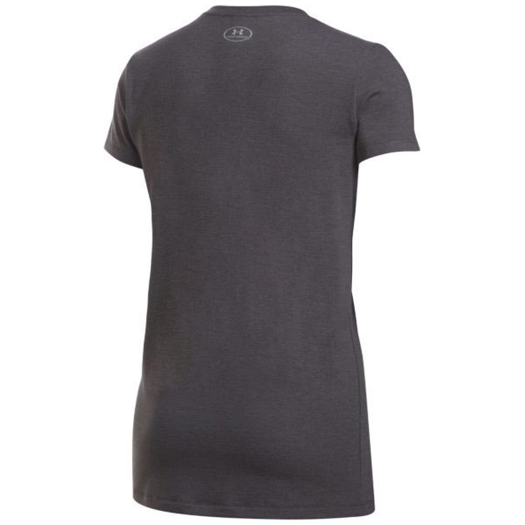 Under Armour Women's Carbon Heather Cotton Stretch T-Shirt