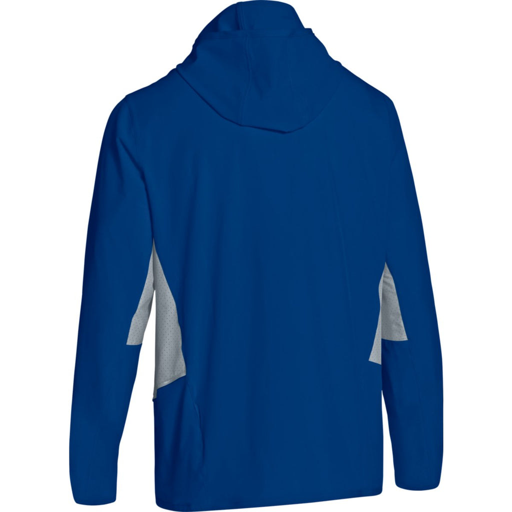 Under Armour Men's Royal/Steel UA Squad Woven 1/4 Zip