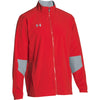 Under Armour Men's Red/Steel Squad Woven Warm-Up Jacket