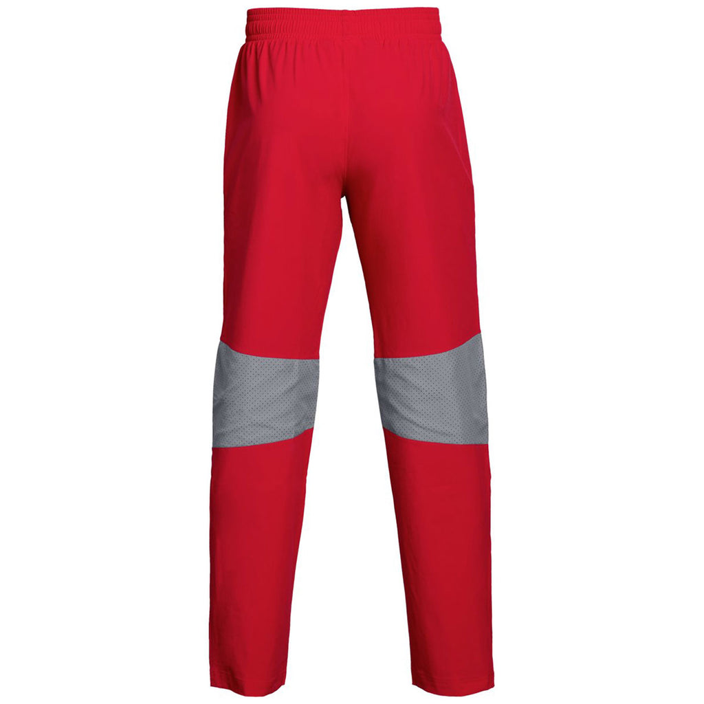 Under Armour Men's Red Squad Woven Warm-Up Pant