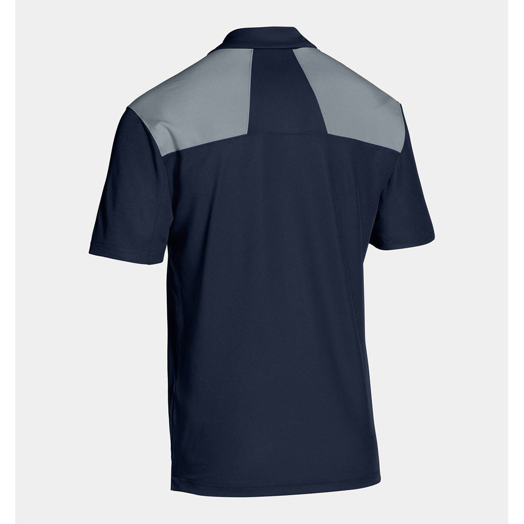 Under Armour Men's Navy Armour Colorblock Polo