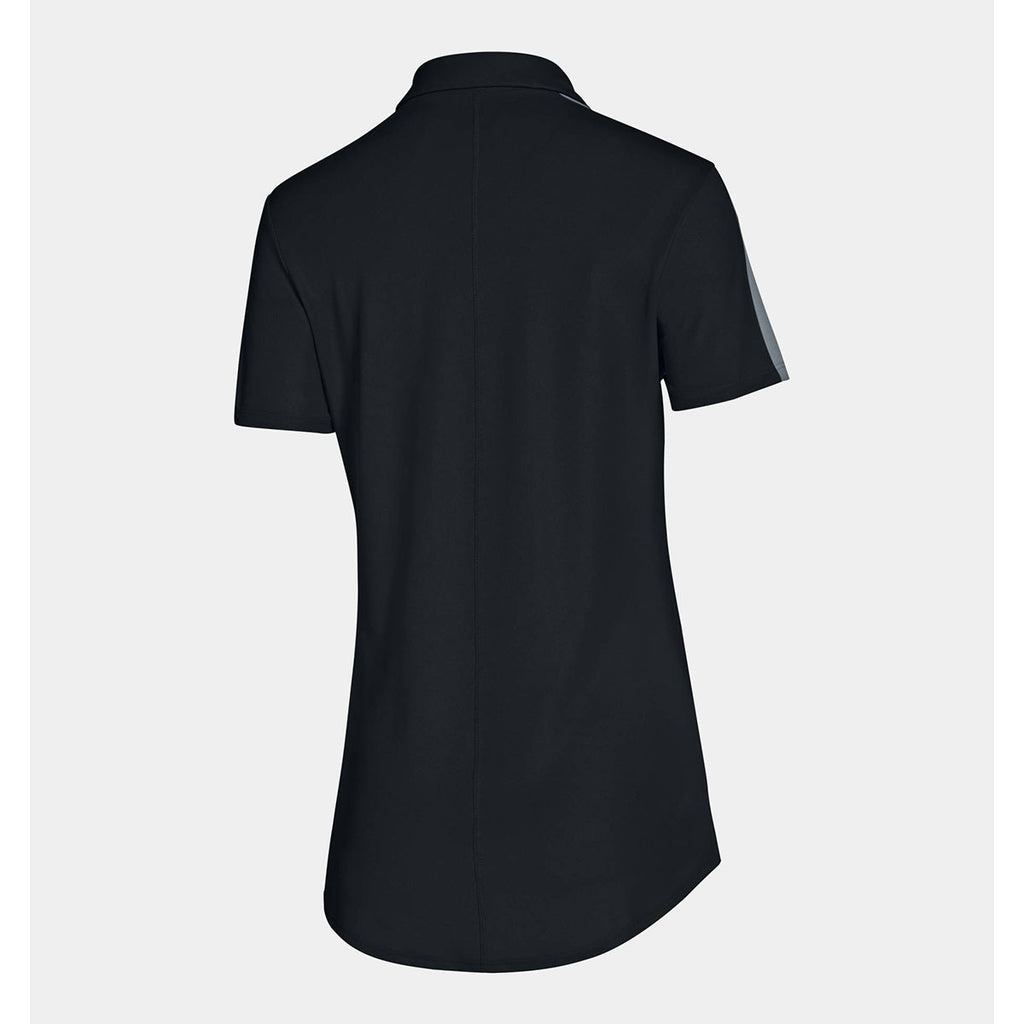 Under Armour Women's Black Team Colorblock Polo