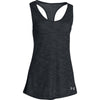 Under Armour Women's Black/True Grey Heather Stadium Tank