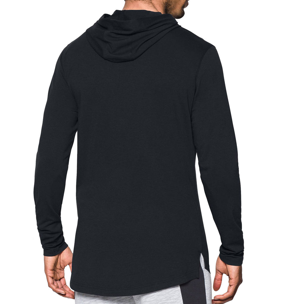 Under Armour Men's Black Baseline Long Sleeve Hooded Tee