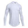 Under Armour Men's White Baseline Long Sleeve Hooded Tee