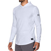 Under Armour Men's White Baseline Long Sleeve Hooded Tee