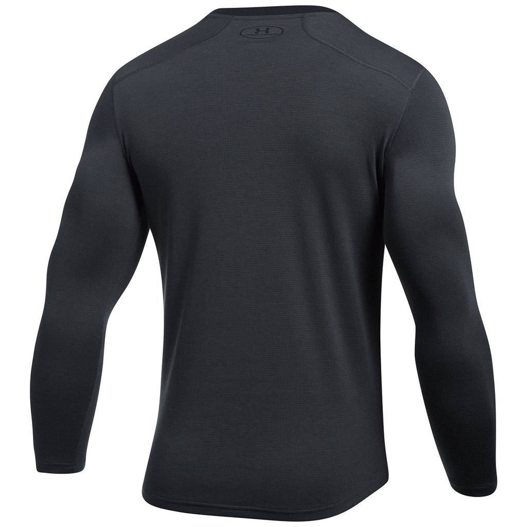 Under Armour Men's Black Siro Jacquard Long Sleeve Shirt