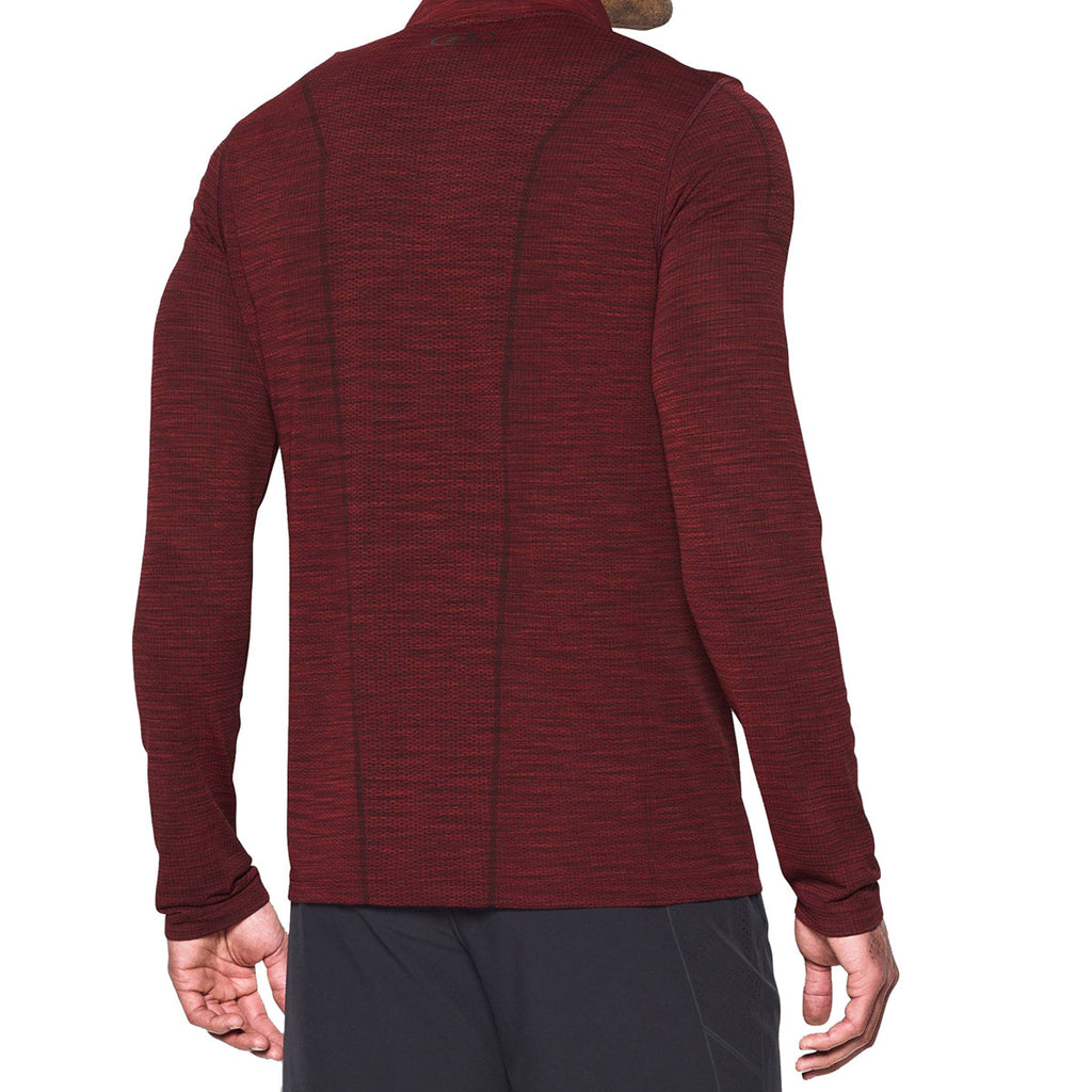 Under Armour Men's Red Threadborne Seamless 1/4 Zip