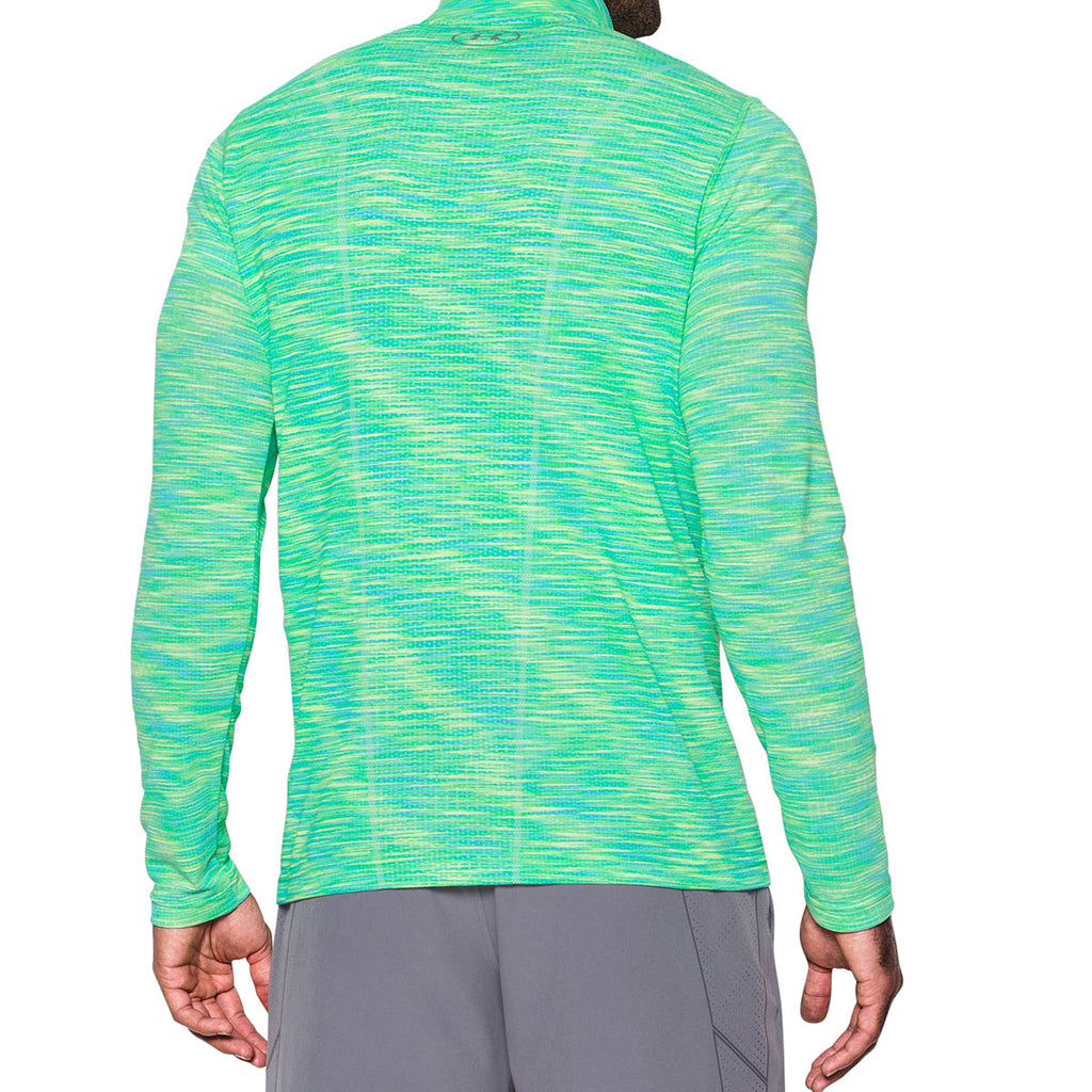 Under Armour Men's Lime Twist Threadborne Seamless 1/4 Zip