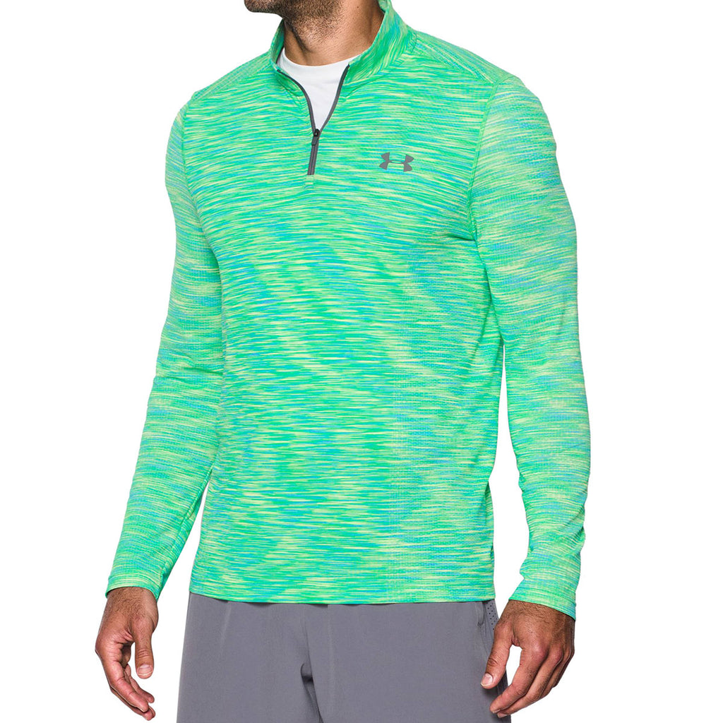 Under Armour Men's Lime Twist Threadborne Seamless 1/4 Zip