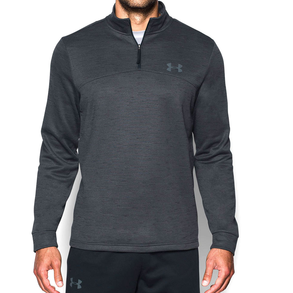 Under Armour Men's Black/Rhino Grey AF 1/4 Zip Slub