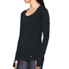 Under Armour Women's Black Threadborne Long Sleeve T-Shirt