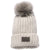 Under Armour Light Cream Heather Snowcrest Pom Beanie