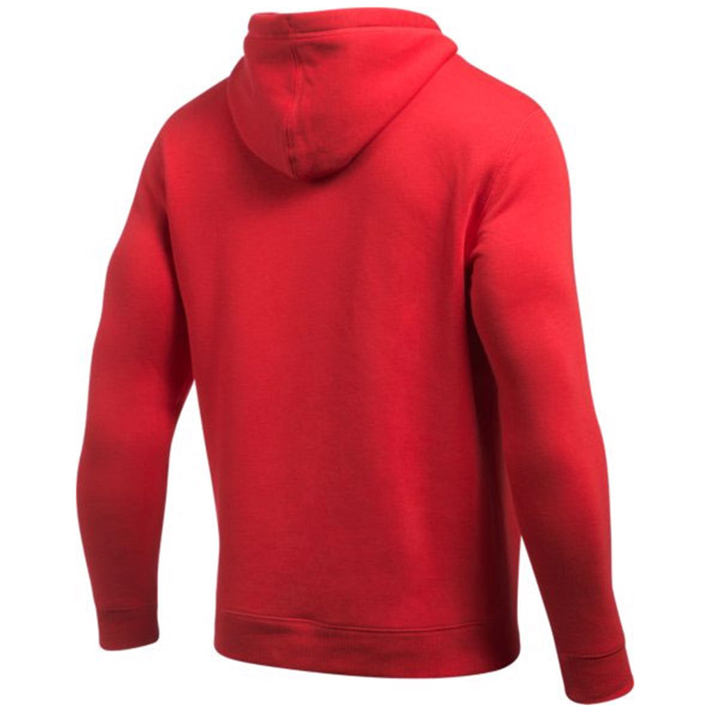 Under Armour Men's Red Rival Fitted Full Zip Hoodie