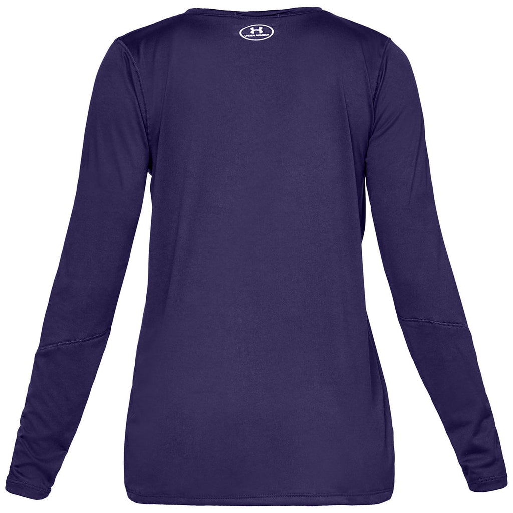 Under Armour Women's Purple Locker Tee Long Sleeve 2.0