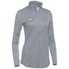 Under Armour Women's Steel Light Heather Novelty 1/2 Zip