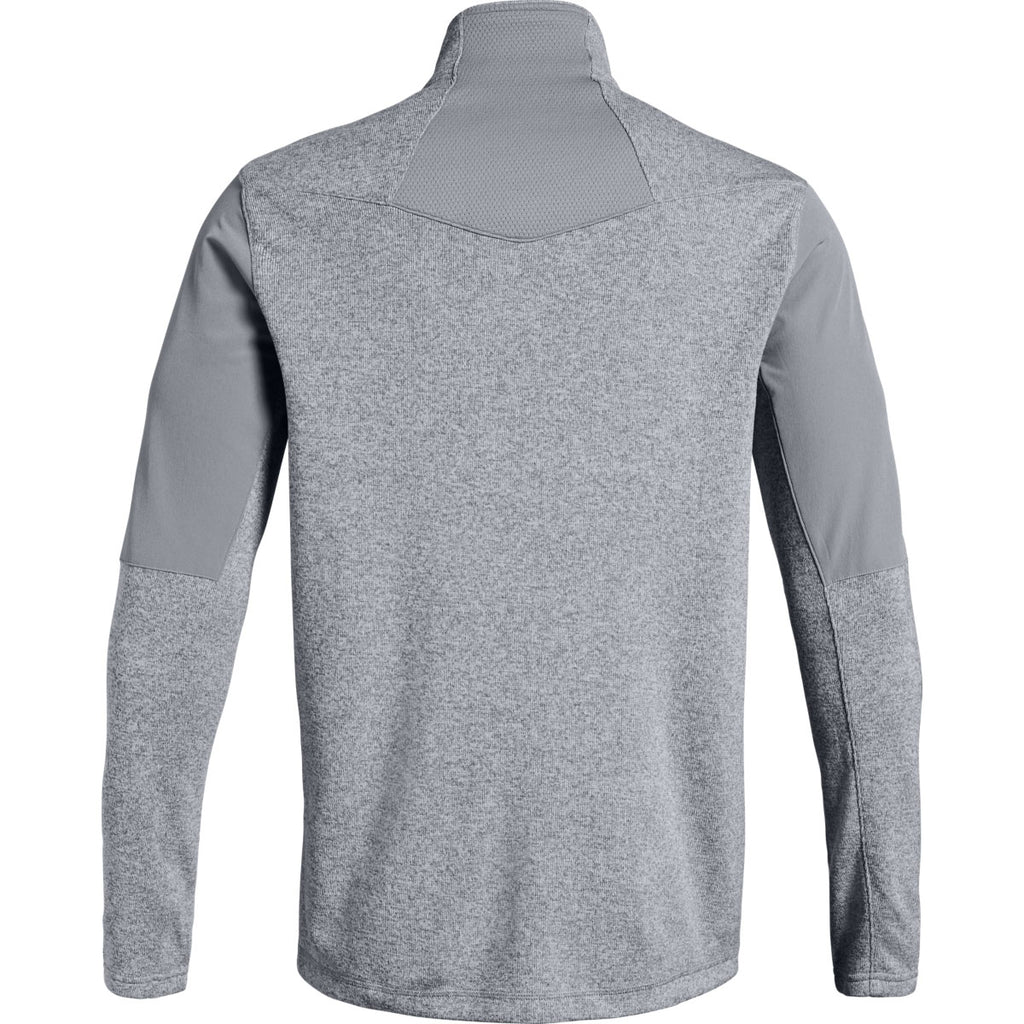 Under Armour Men's Steel Light Heather Peak Performance Fleece Full Zip