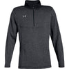 Under Armour Men's Black Light Heather Peak Performance Fleece Quarter Zip