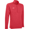 Under Armour Men's Red Light Heather Peak Performance Fleece Quarter Zip