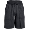 Under Armour Men's Black Light Heather Hustle Fleece Shorts