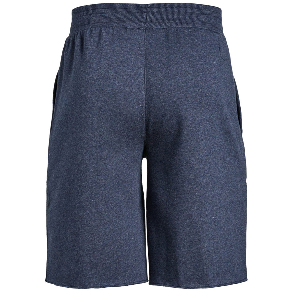 Under Armour Men's Midnight Navy Light Heather Hustle Fleece Shorts