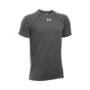 Under Armour Boy's Carbon Heather Locker Tee 2.0