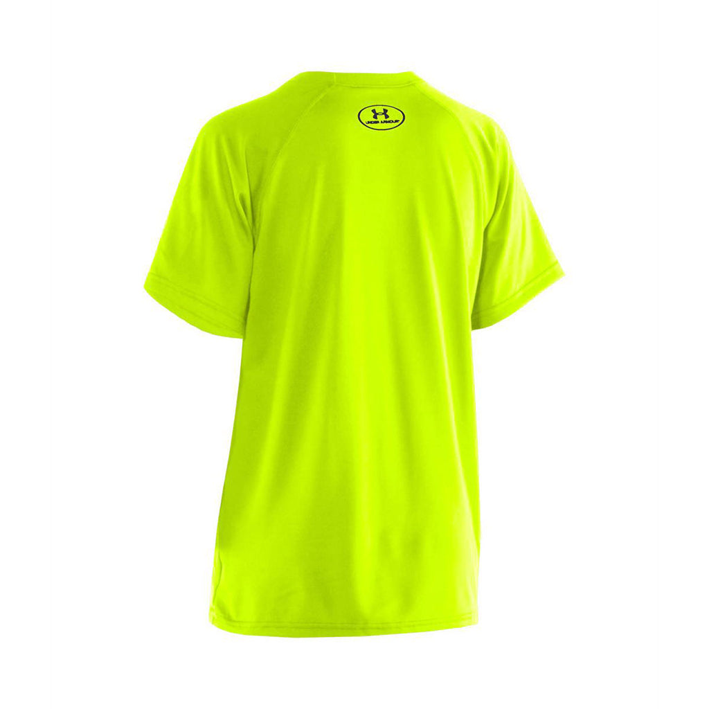 Under Armour Boy's High-Vis Yellow Locker Tee 2.0