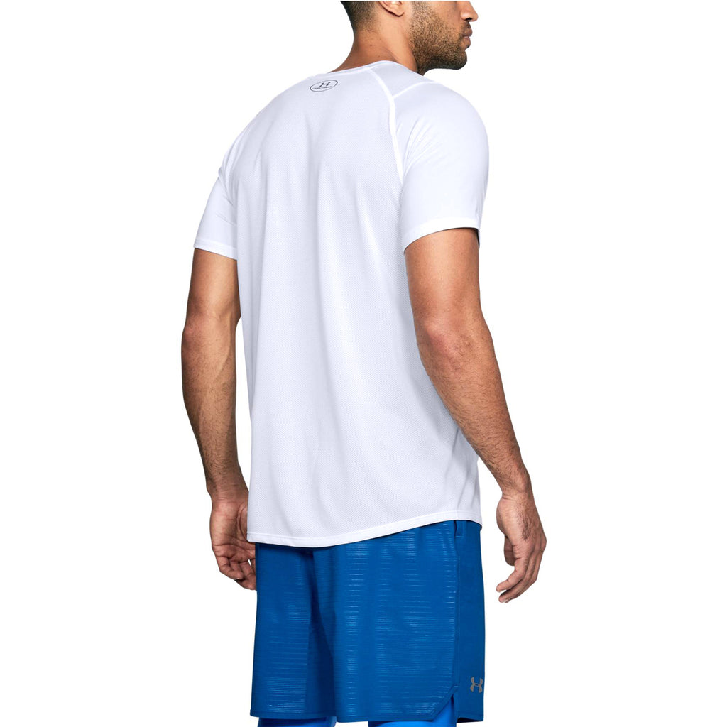 Under Armour Men's White MK1 Short Sleeve Shirt