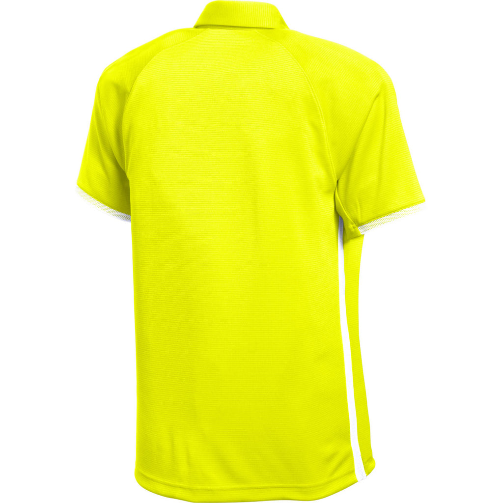 Under Armour Men's High-Vis Yellow Rival Polo