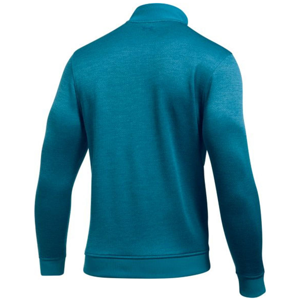 Under Armour Men's Bayou Blue Storm Herringbone Quarter Zip