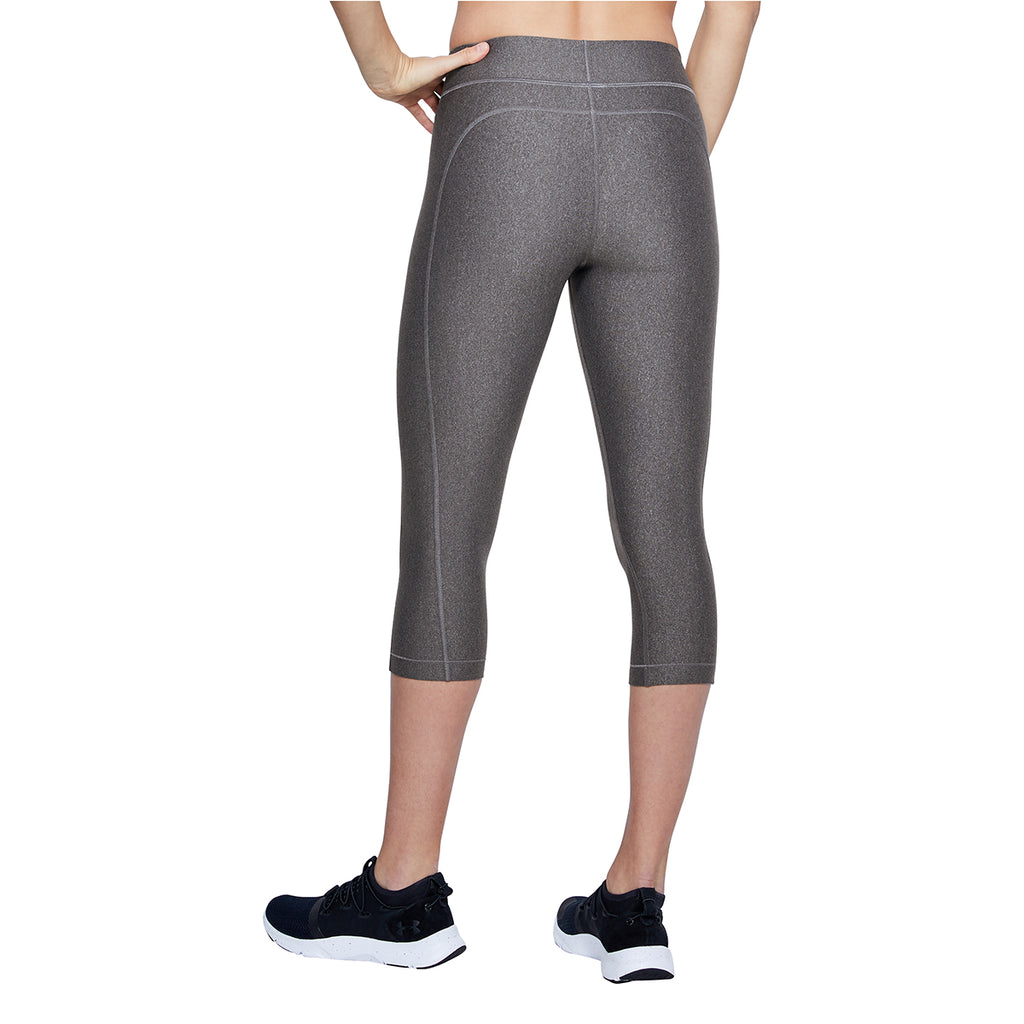 Under Armour Women's Charcoal Light Heather HeatGear Armour Capri