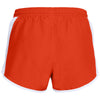 Under Armour Women's Dark Orange Team Fly By Shorts