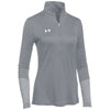 Under Armour Women's Steel/True Grey Heather Locker 1/4 Zip