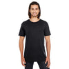 Threadfast Unisex Black Pigment Dye Short-Sleeve T-Shirt