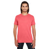 Threadfast Unisex Red Pigment Dye Short-Sleeve T-Shirt