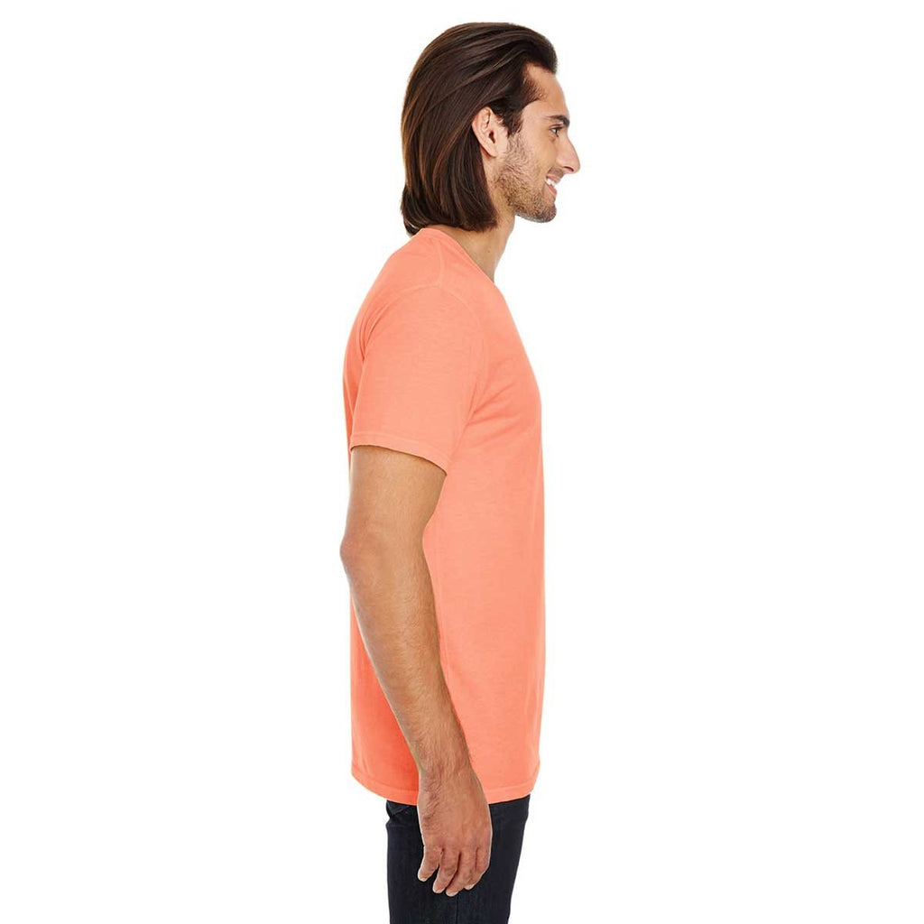 Threadfast Unisex Tangerine Pigment Dye Short-Sleeve T-Shirt