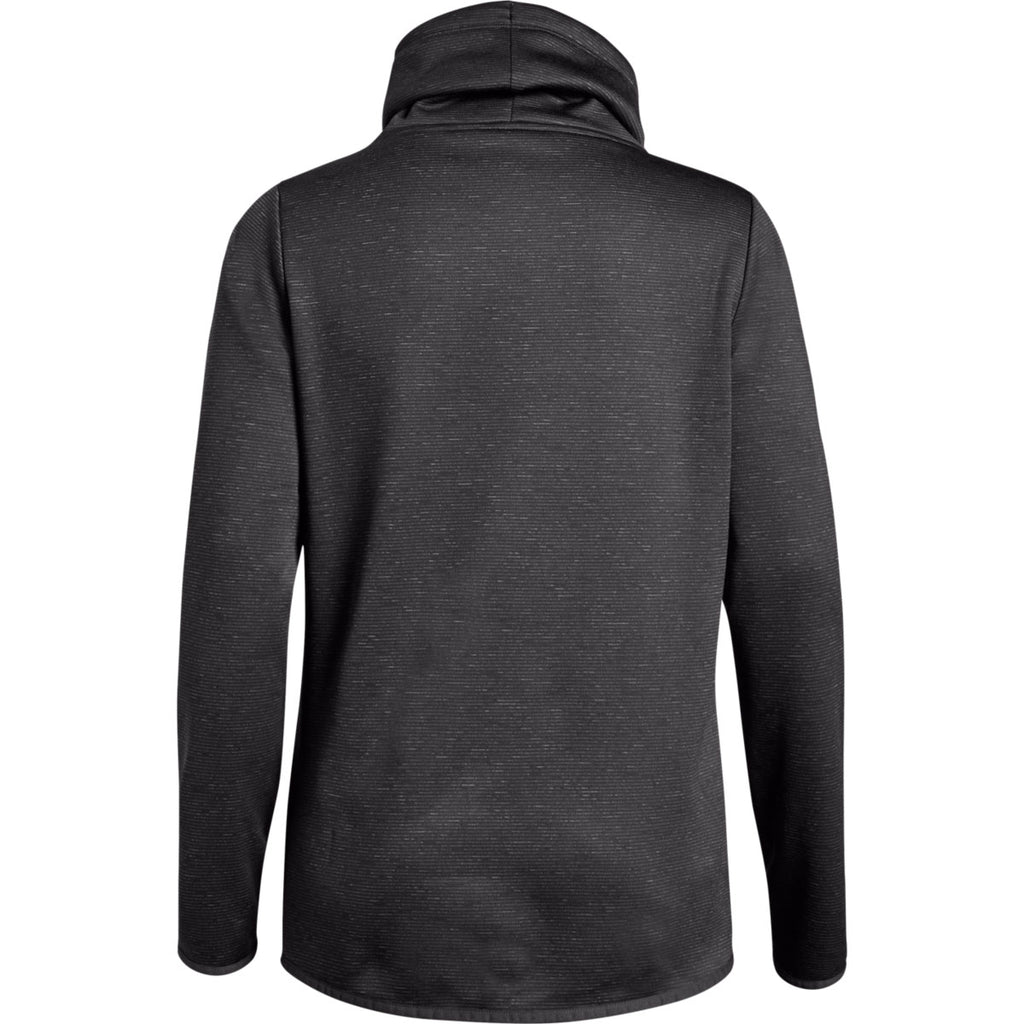 Under Armour Women's Charcoal Full Heather Novelty Funnel Neck Hoody